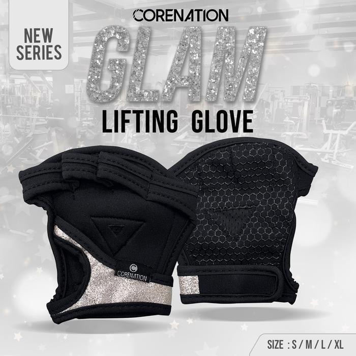 Mall =Aksesoris Sport= CoreNation Cross Weight Lifting Pro Gym Glove Glam Edition - Glam Lifting Sil