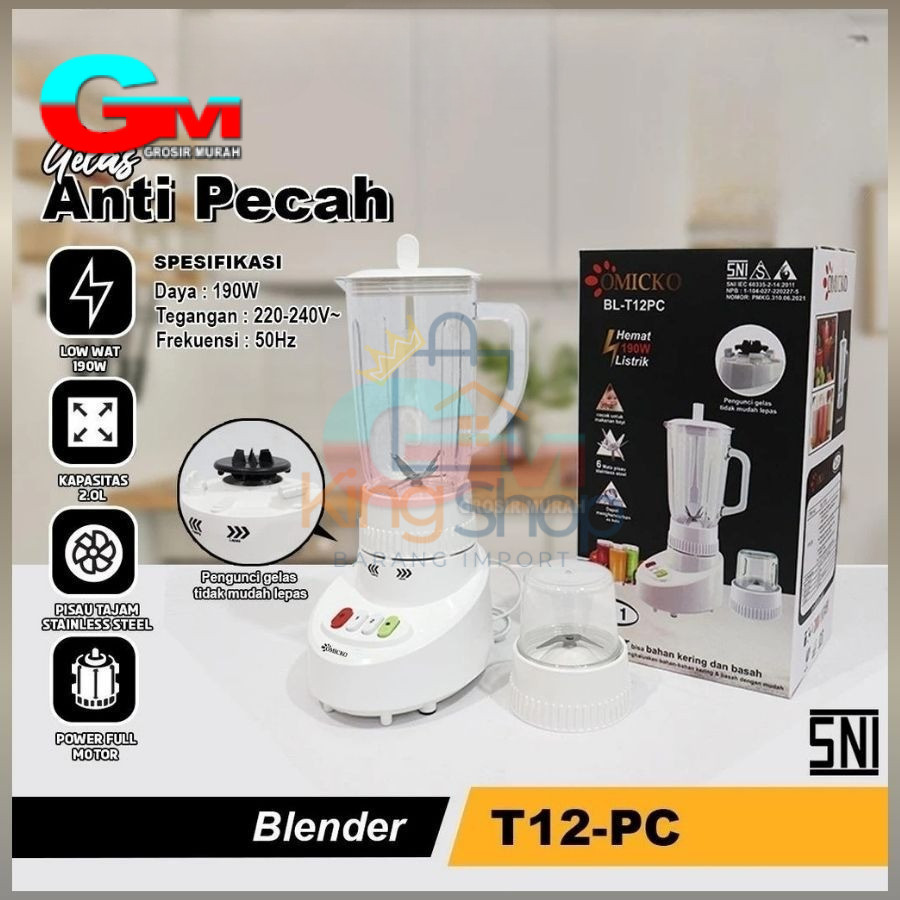 Blender Ecolux / Omicko Plastik Anti Pecah / Blender Serbaguna