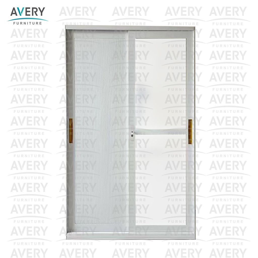 Avery - LXW-1200SL - Lemari Sliding Pakaian Besi 2 Pintu