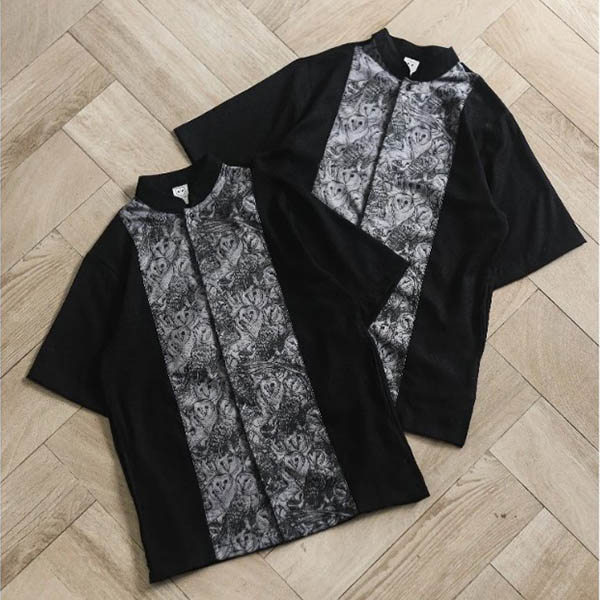 KEMEJA KOKO BAJU MUSLIM CASUAL SIMPLE PRIA LENGAN PENDEK HITAM ORIGINAL DREAMBIRDS | BLACK OWL SS