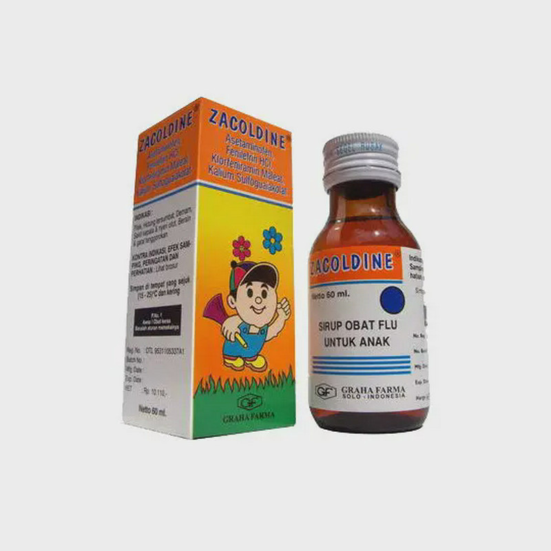 ZACOLDINE SIRUP 1 BOTOL @ 60 ML