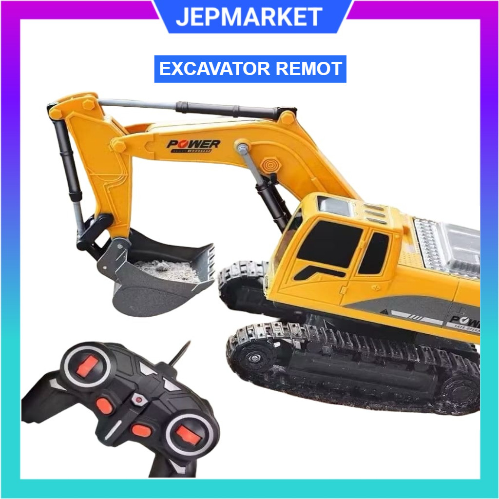 Mainan  Excavator remot kontrol / mobil mainan Excavator / Mainan RC Excavator Remote Control / Main