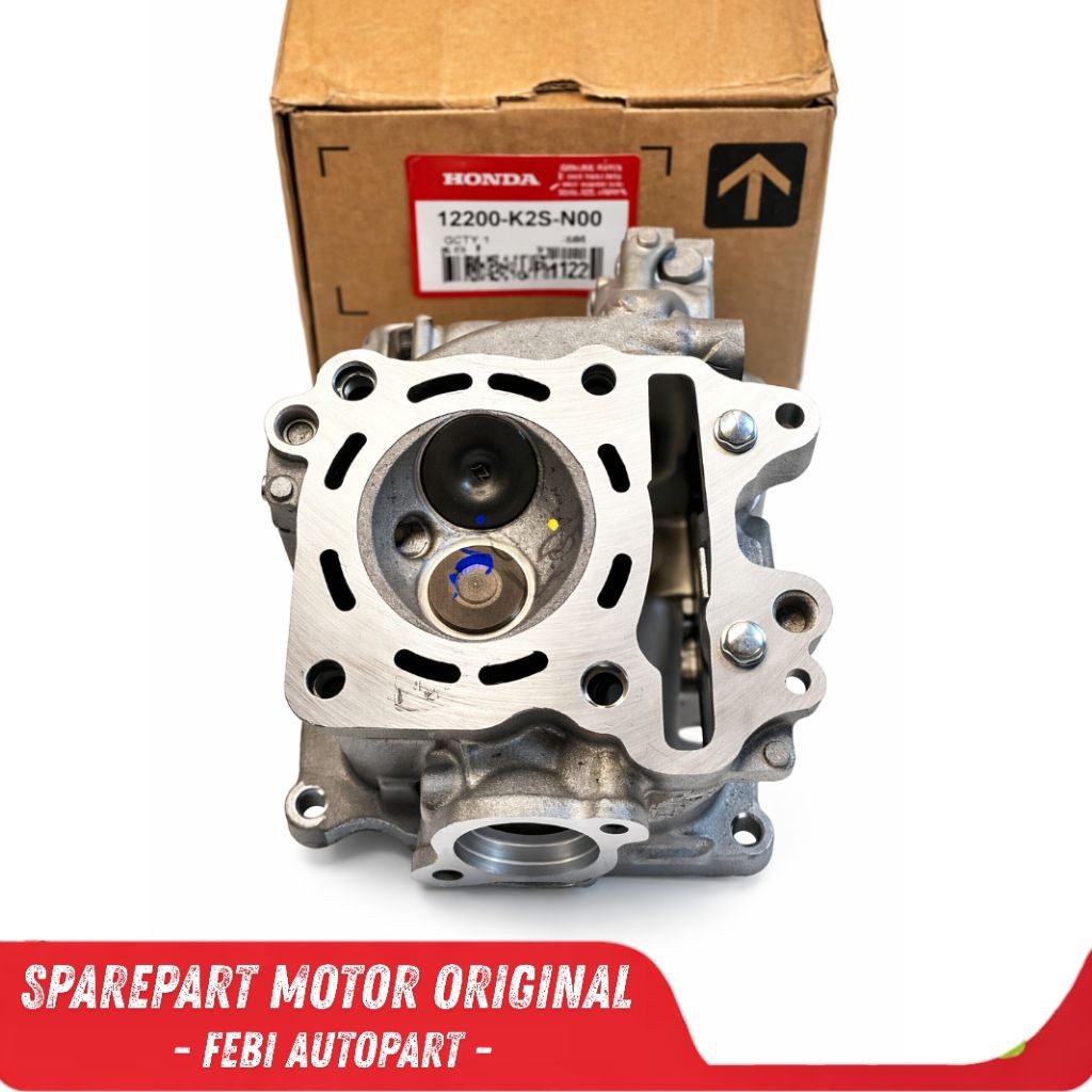 Head Vario 150 BLOK HEAD VARIO 150 K59 CYLINDER HEAD ORIGINAL + BAUT TANAM KNALPOT + MUR KNALPOT S