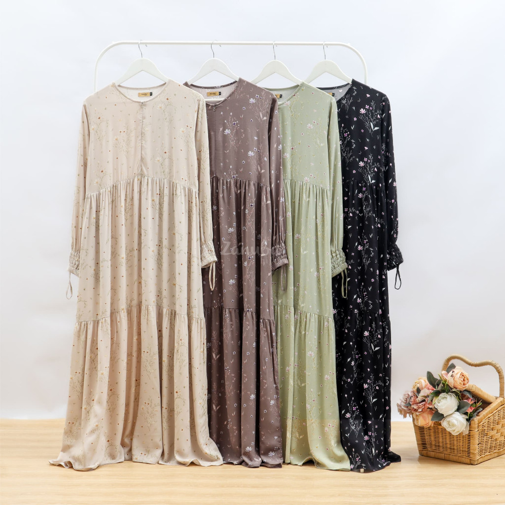 Gamis Erica Dress Rayon S-XXL Zanuba Jilbabsyarie