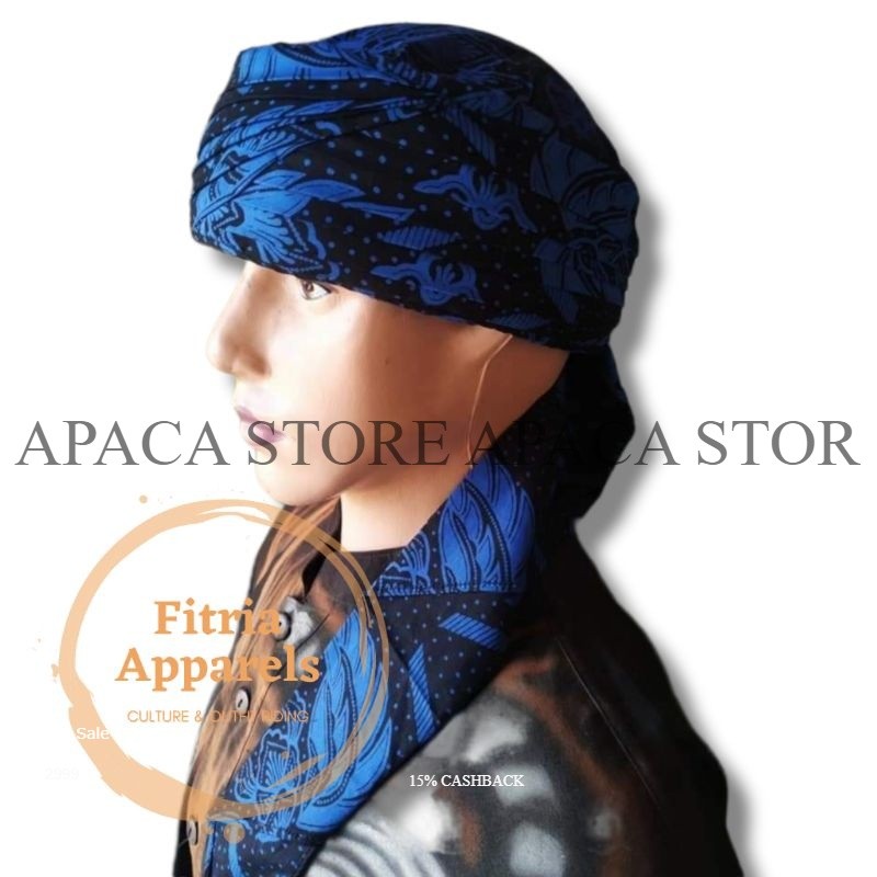 Peci Imamah ( instan ) Kopiah imamah Praktis motif batik Baduy peci habib peci praktis wali Terjangk