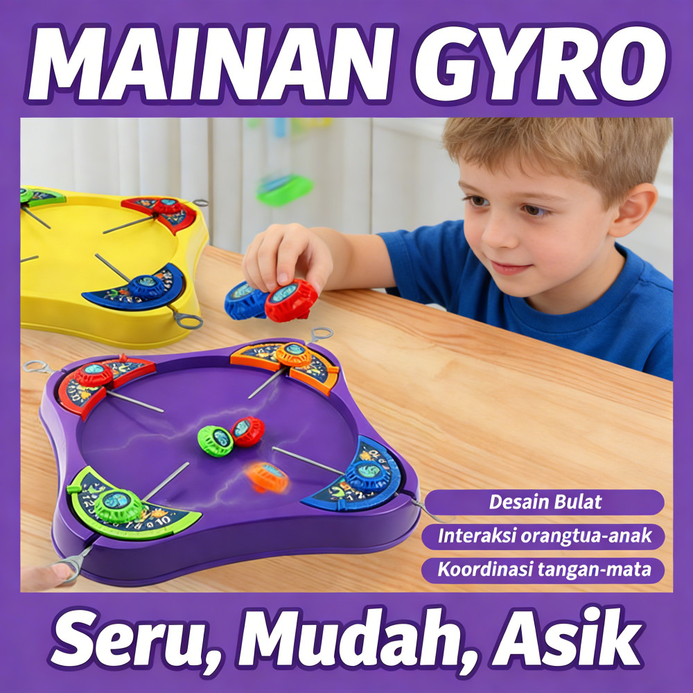 Mainan Meja Interaktif Permainan Beyblade Hadiah Anak Laki Laki Perempuan 3-10 Tahun Anak Orang Tua