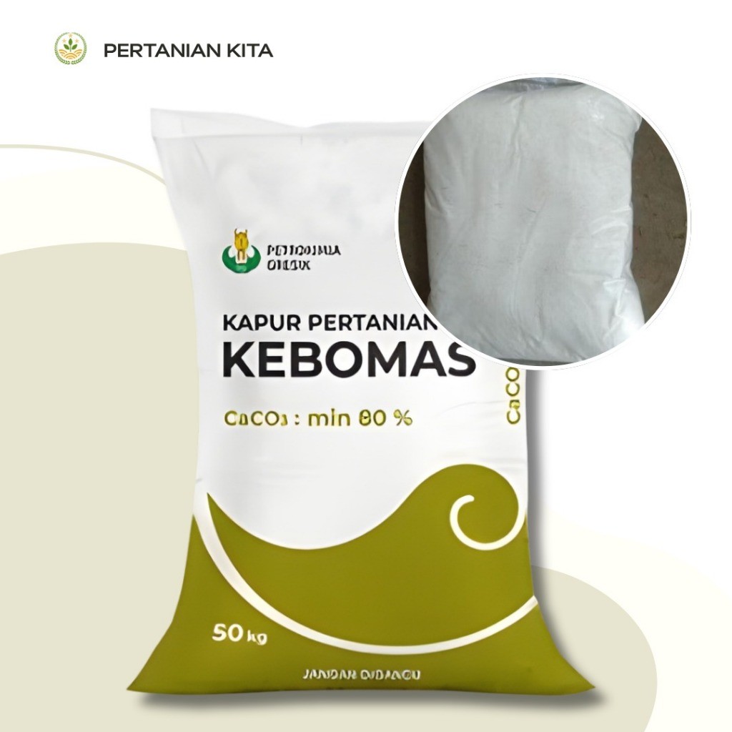 Dolomit Kapur Pertanian KEBOMAS kemasan repack / Dolomit Pertanian 50kg