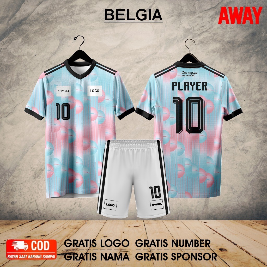 ARENA JERSEY BELGIA 2026 BAHAN DRYFIT MILANO – RINGAN, ADEM, TIDAK LUNTUR