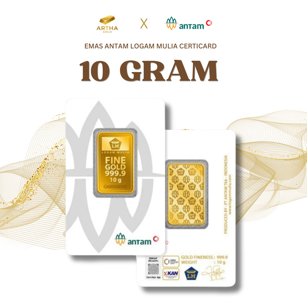 Emas ANTAM 10 gr - Certicard