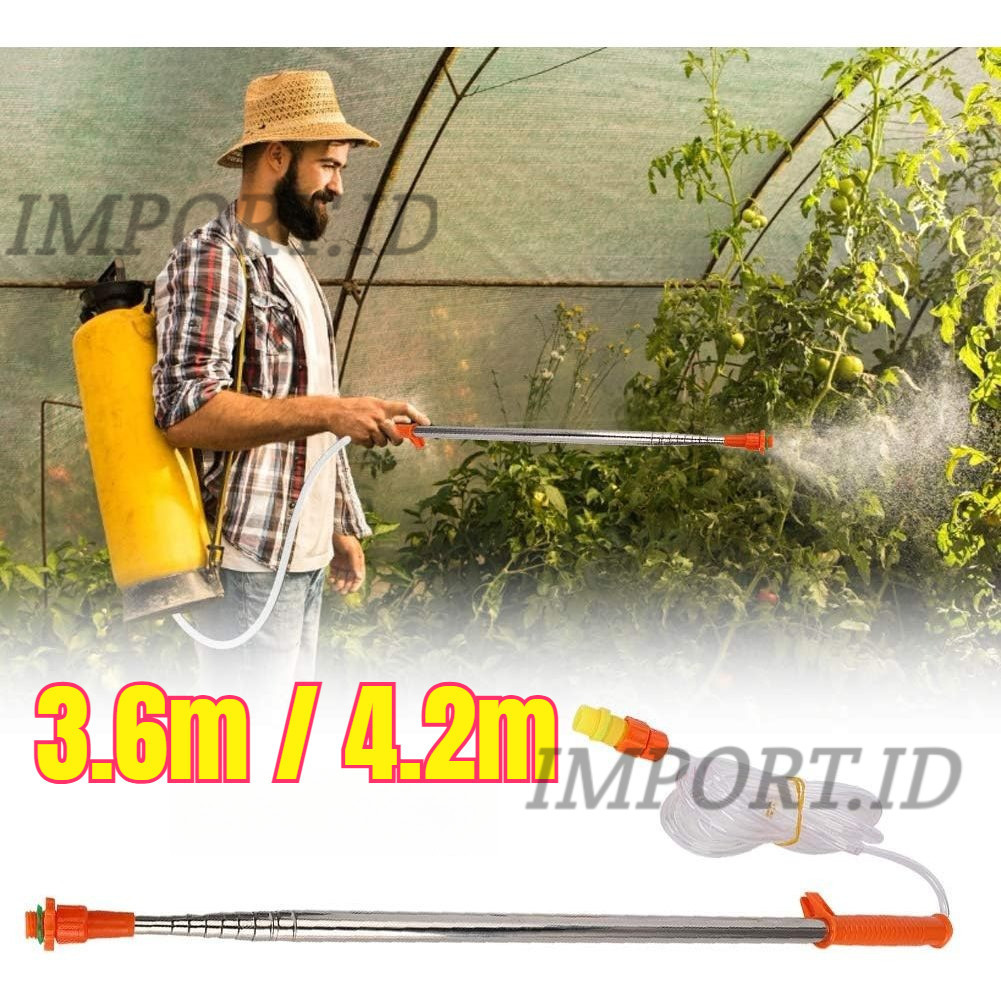 Stik Teleskopik Sprayer Panjang Stik Sprayer Antena 3.6meter / 4.2meter Stik Semprotan Hama