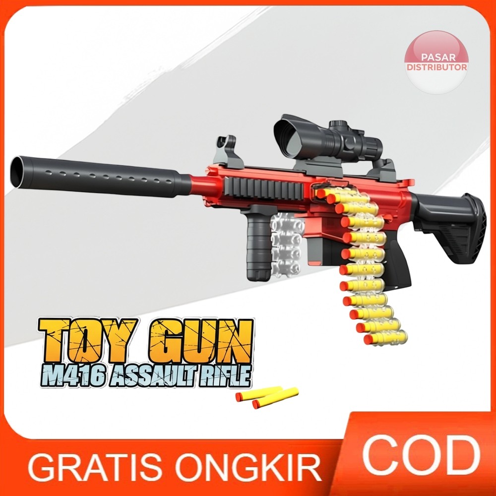 M416  TOY GN M416 ASSULT Tembakan Mainan Soft Bullet Series Mainan Outdoor Tentara Anak