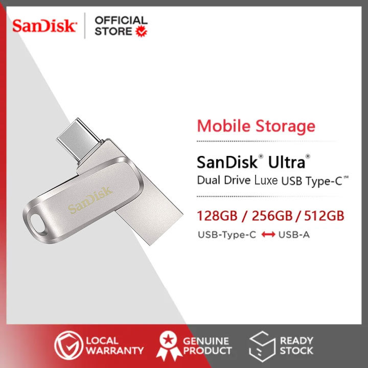 SanDisk OTG 128GB 25GGB 512GB Ultra Dual Drive Luxe USB Type-C ~ Sandisk OTG USB Flash Drive