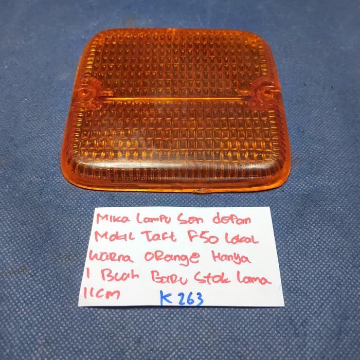 Mika Lampu Sen Depan Mobil Taft F50 Lokal Warna Orange Hanya 1 Buah Baru Stok Lama 11Cm quality