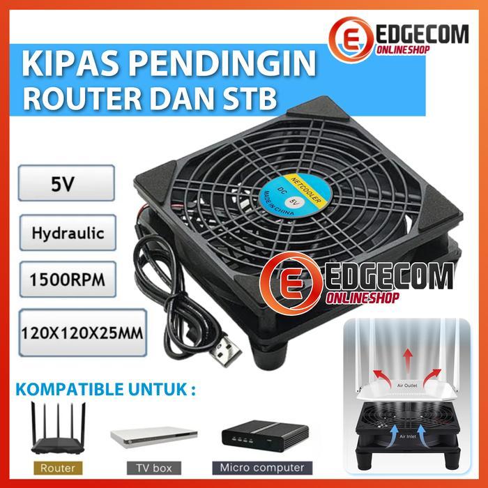 Kipas Pendingin 12x12cm FAN DC 5V untuk WIFI ROUTER , STB , TV BOX TERLARIS