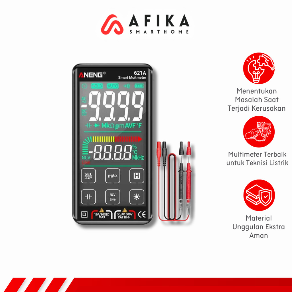 Smart Digital Multimeter Tester Transistor Touch Screen