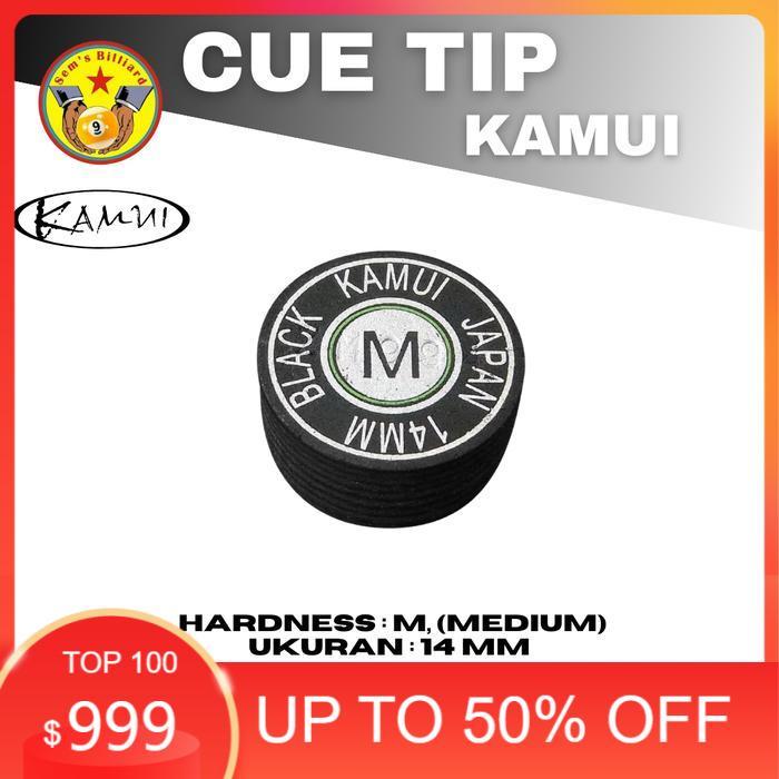 Tip Kamui black M Original - tip stik billiard - ujung stik biliar