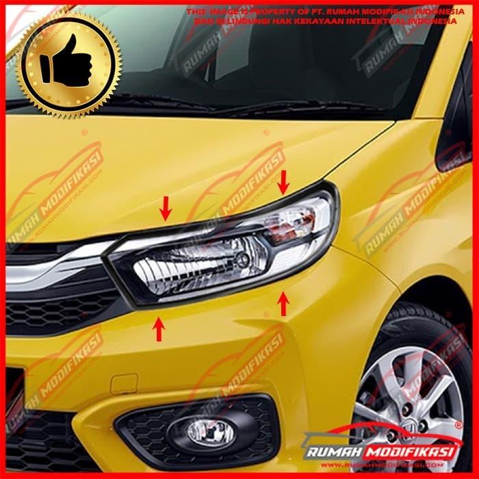 GARNISH HEAD LAMP - GARNISH LAMPU DEPAN - HONDA BRIO 2018-2020 - HITAM