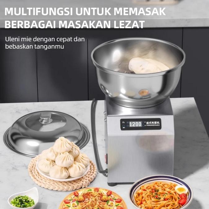 Pengaduk Adonan Multifungsi Komersial Rumah Tangga Pengaduk Adonan Otomatis Penuh 3 5 8KG