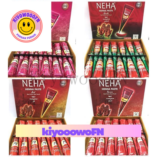 NEHA HENNA PASTE HENNA HALAL BPOM ECERAN HEENA HENNA HENA MAGIC