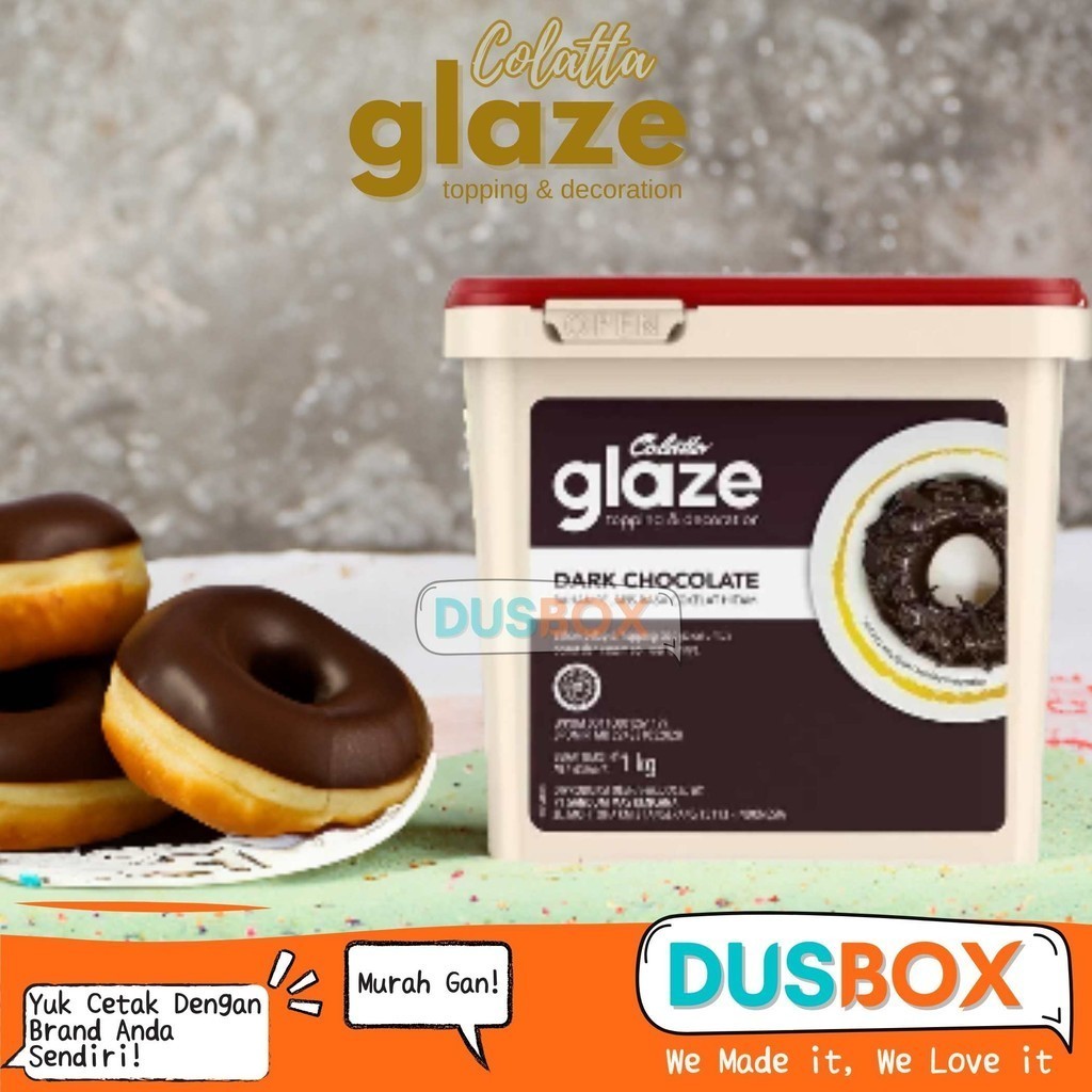 Sari Nature|| Colatta Glaze Dark Coklat / Selai Dark Cokelat 1kg / Selai Roti / Topping Selai Colatt
