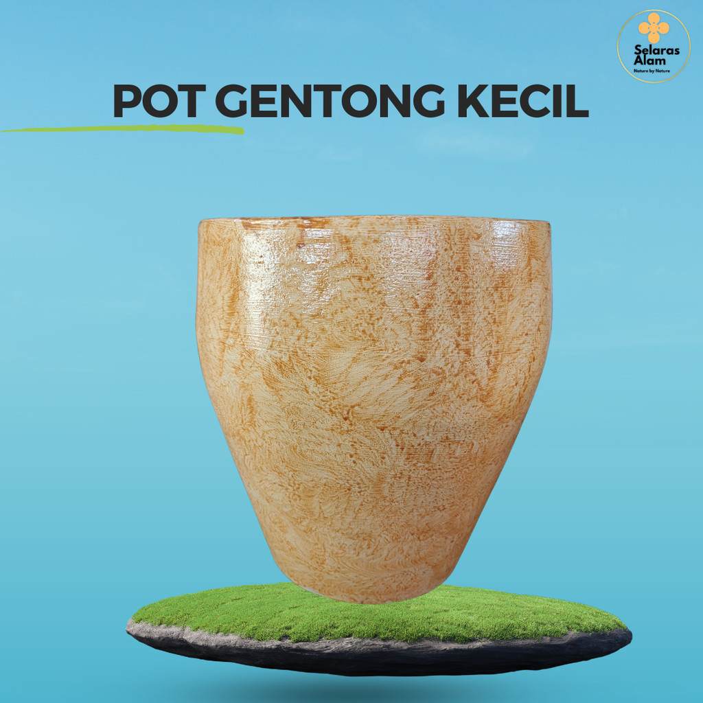 POT GENTONG KECIL SEMEN – POT TANAMAN BETON MOTIF MARMER KLASIK