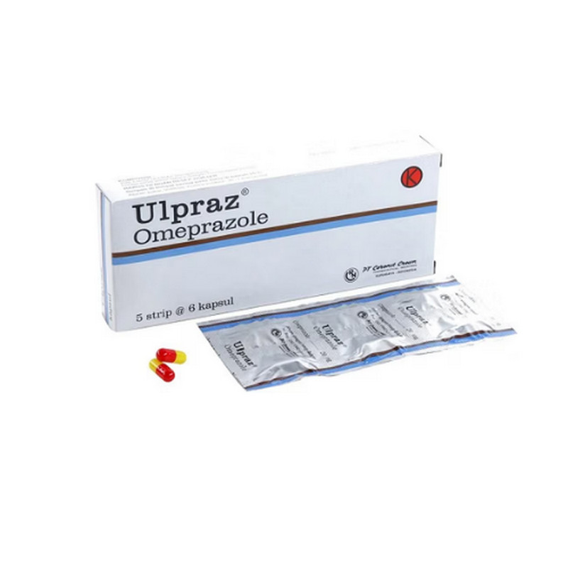 ULPRAZ 20 MG 1 STRIP @ 6 KAPSUL LEPAS TUNDA