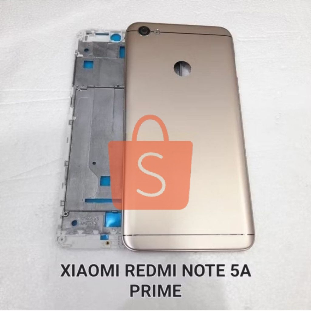 Housing Casing Kesing Full Set Xiaomi REDMI NOTE 5A PRIME BackDoor Tutup Belakang + Middle Frame LCD