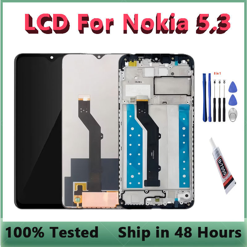 6.55" splay For Nokia 5.3 LCD splay Tou Screen Replacment TA-1234 TA-1227 TA-1229 For Nokia5.3 Repla