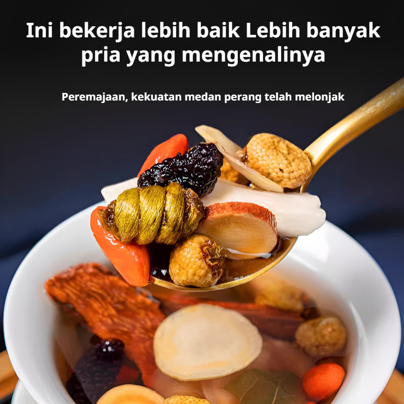 ReadyTeh Ginseng dan Polygonatum Sembilan Harta Karun / Teh Sembilan Harta Karun / Teh Ginseng / Teh