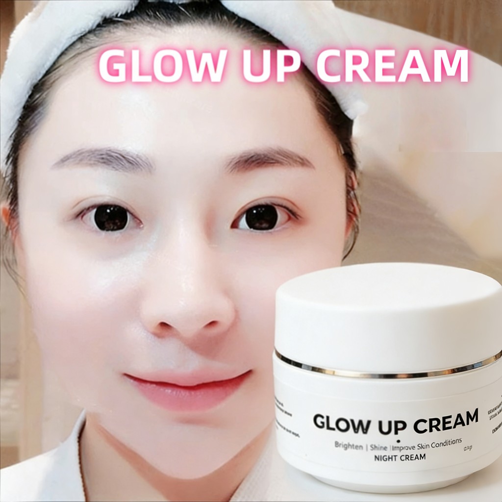 Night Cream Glow Up 12.5gr Pemutih Maksimal Hilangkan Flek Tebal & Ringan Memudarkan Kerutan Meratak