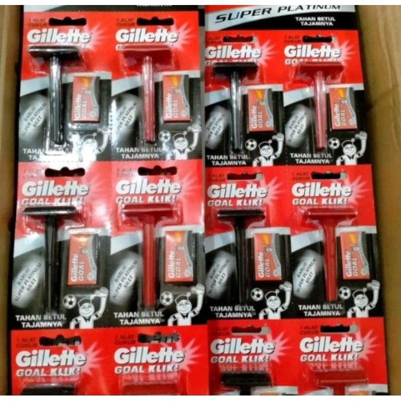 PISAU CUKUR GILETTE GOAL KLIK 1RTG ISI 6PCS