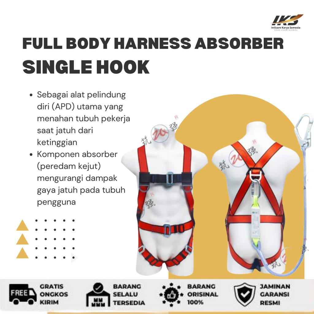 Full Body Harness Absorber - Single Hook