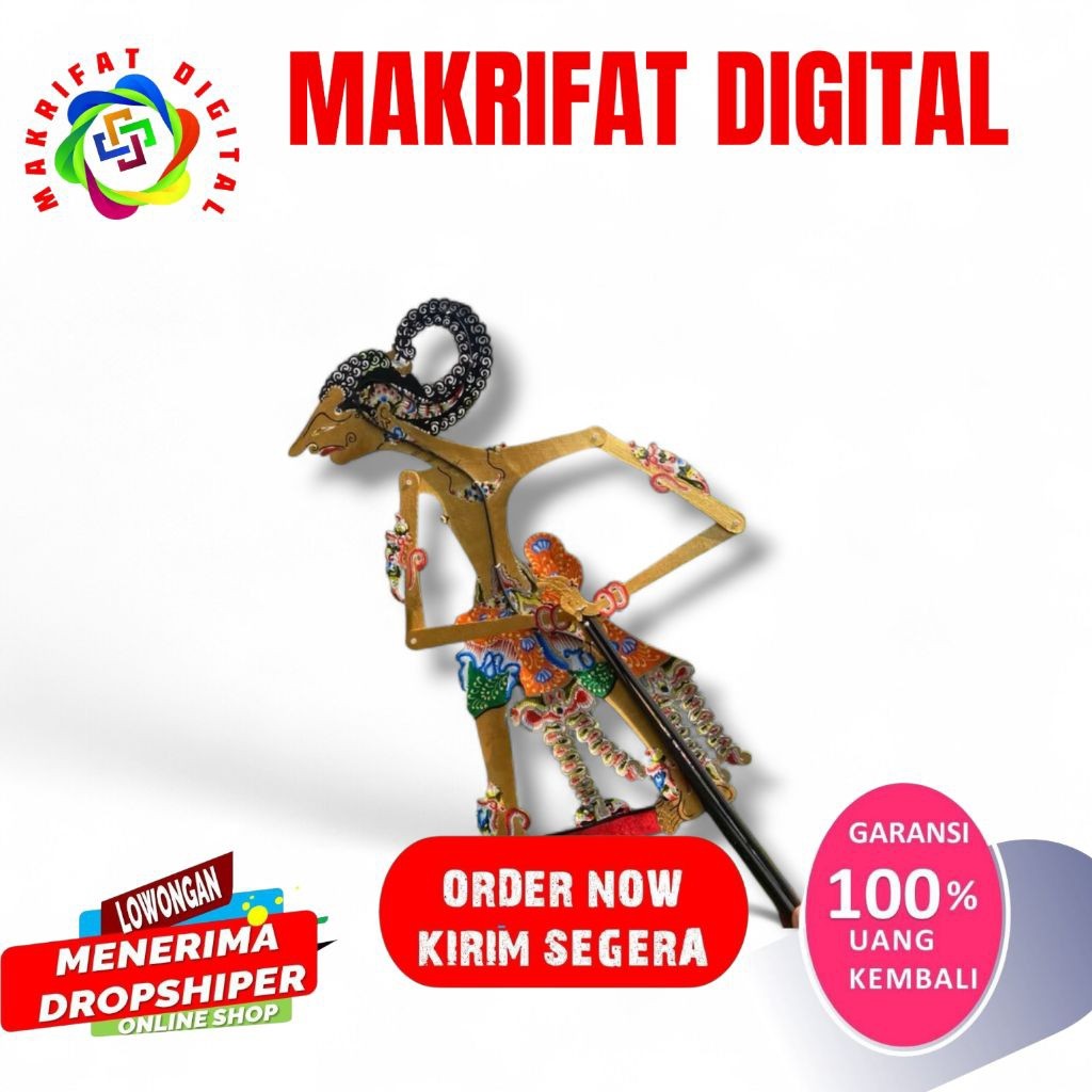 MAKRIFAT DIGITAL Wayang Kulit Asli WISANGGENI Halus Standar Dalang