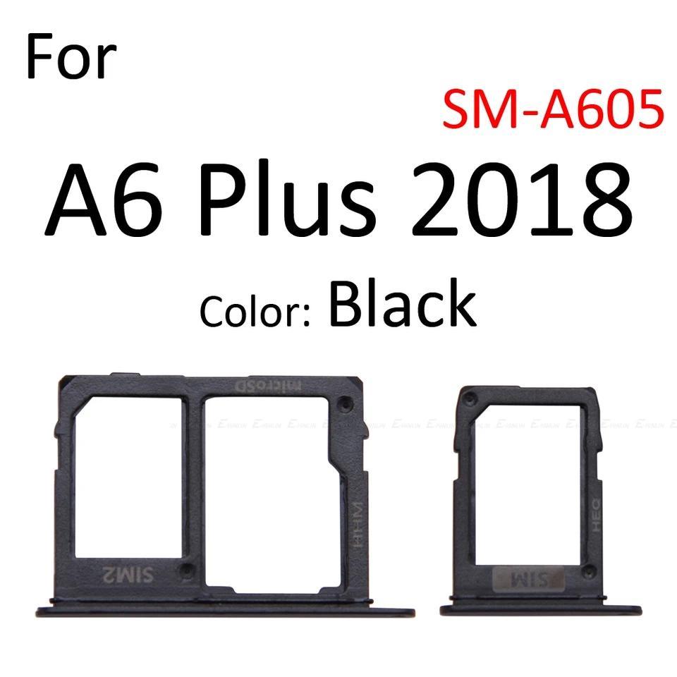 Micro SD Sim Card Tray Socket Slot Adapter Connector Reader For Samsung Galaxy A8 A6 Plus 2018 A530 