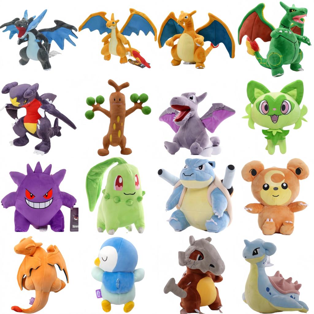 Pikachu Peluche Shiny Charizard XY Stuffed Plush Toy Eevee Garchomp Chikorita Sudowoodo Sprigatito P