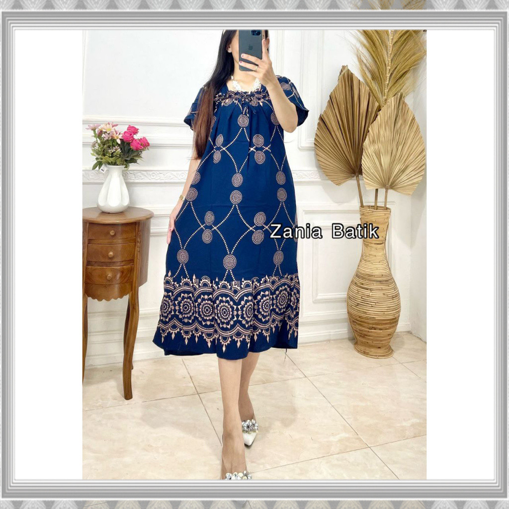 Termurah Dress Daster Remaja Kekinian Fuji Kerut Dada Pendek Selutut Rayon Premium Terlaris