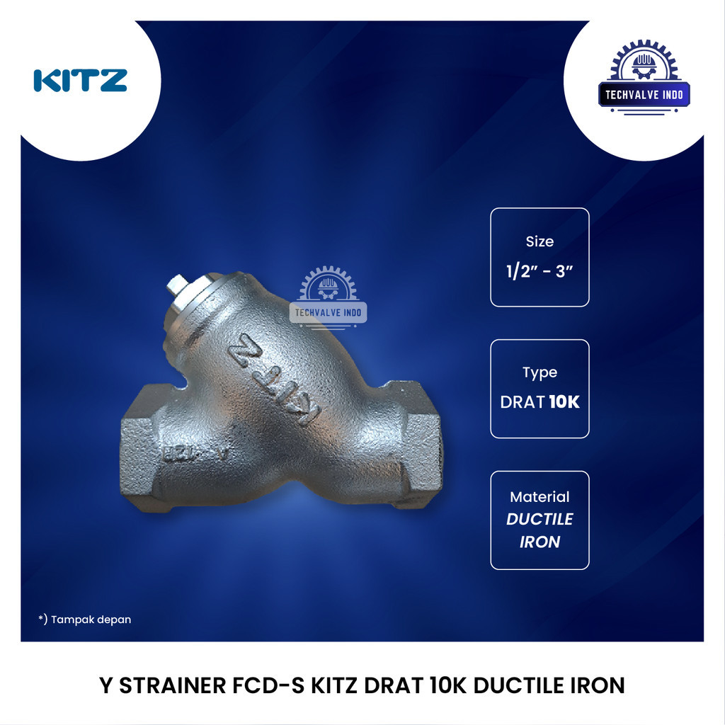 Y STRAINER KITZ FCD-S 2" INCH DRAT 10K DUCTILE IRON ORIGINAL T1692