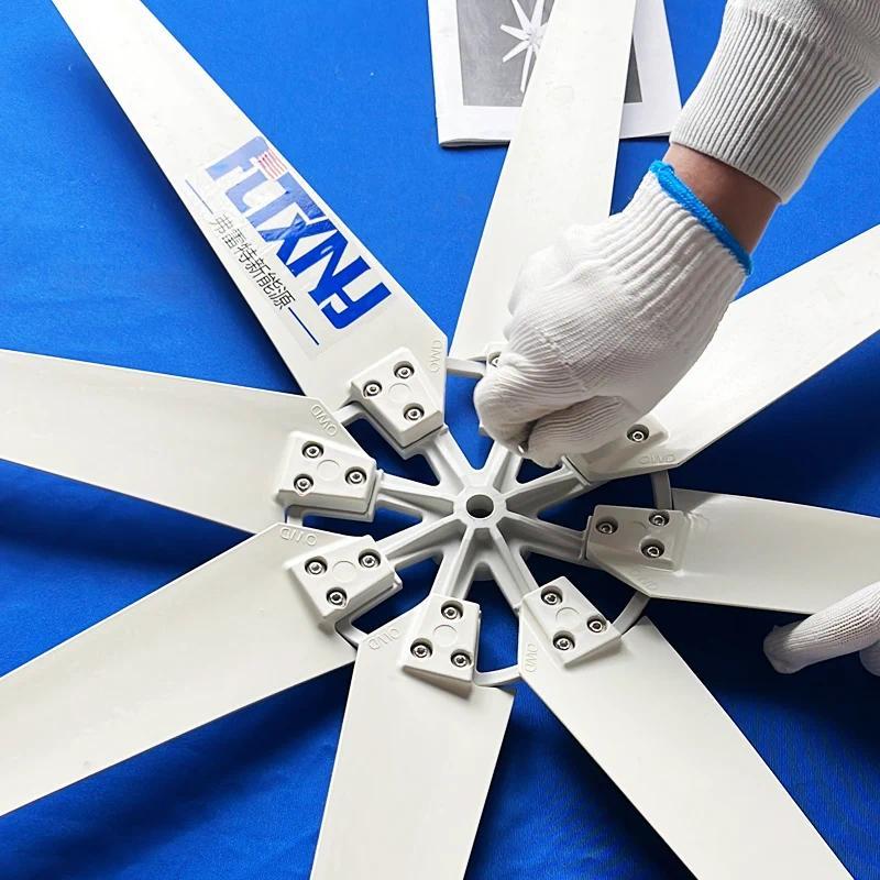 3000w 8 blades Free Energy Wind Energy Wind Turbine Generator 48v Wind Turbine Generator With mppt C