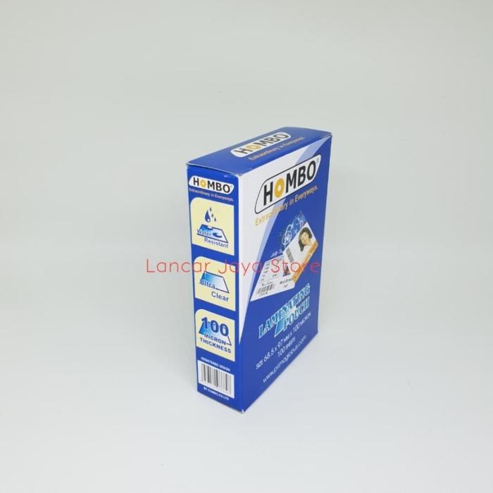 Ready Plastik Laminating KTP / Laminating KTP Hombo 100 - Micron  Transparan - 100 Micron