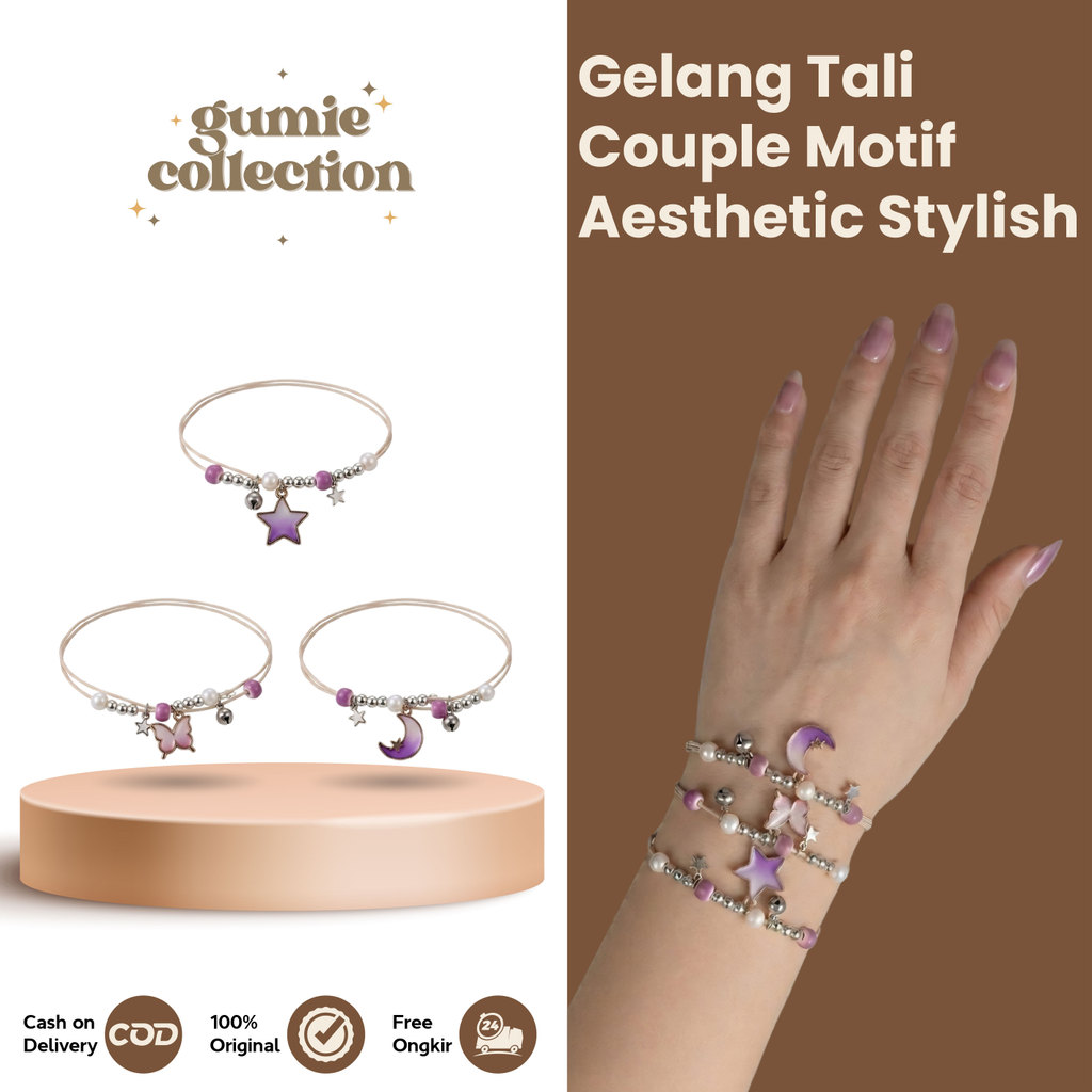 GC - GELANG TALI AESTHETIC MOTIF KOREAN STYLE / BRACELET GELANG TANGAN COUPLE