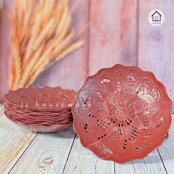 Piring Rotan Cekung Plastik Moskow Pamela / Piring Rotan Murah / JJ.Houseware