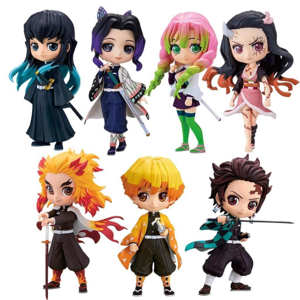 [KOLEKSI] Action Figure Demon Slayer Qposket Chibi - Blindbox Series Figure Kimetsu No Yaiba Ecer Ta