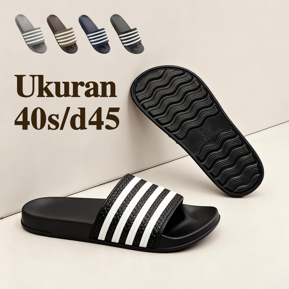 Sandal Teplek Import Office Sandal Casual Sepatu Pria Sandal Pria Slop Karet Ori Sepatu Kantor Size4
