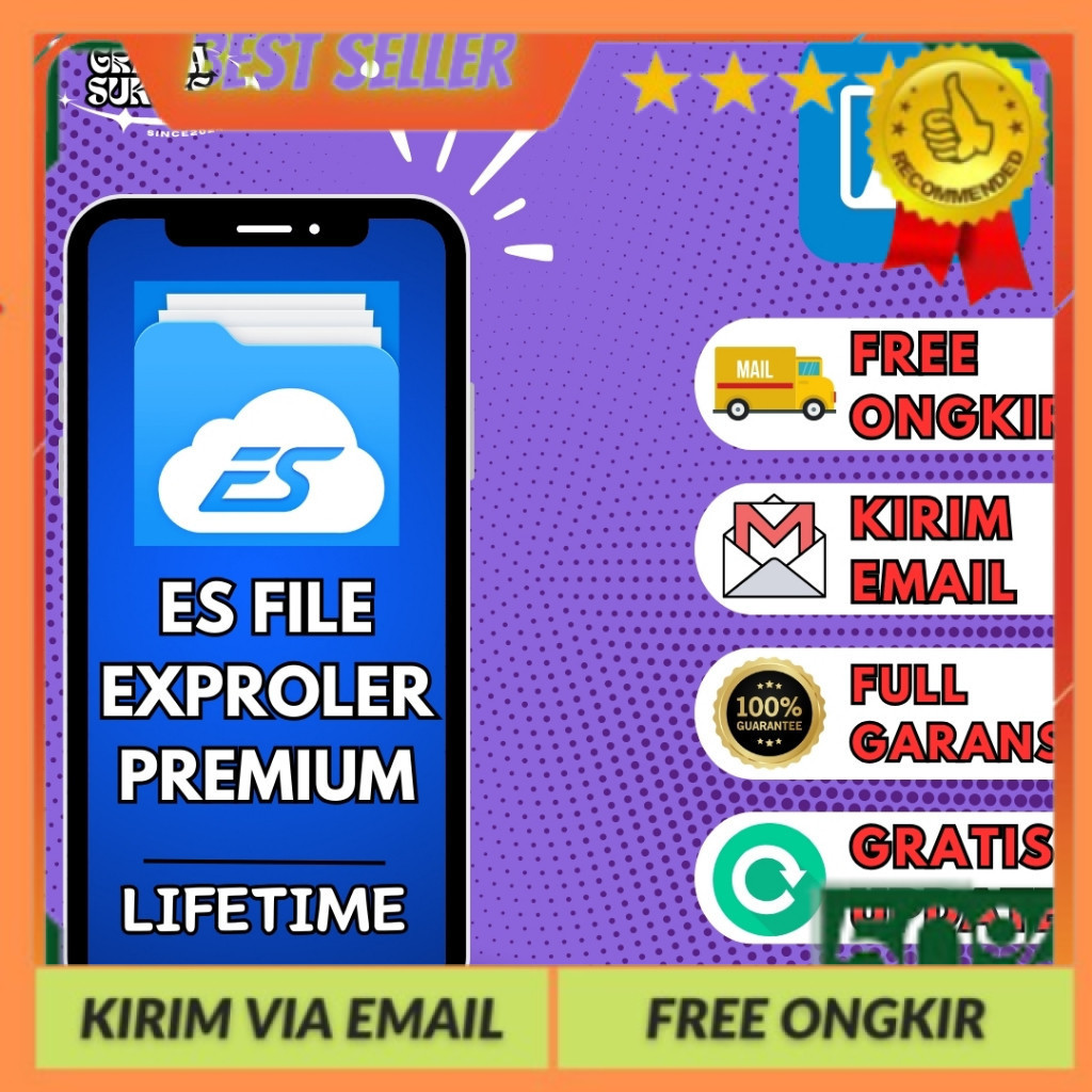 ES File Explorer Pro Premium Lifetime Bergaransi Selamanya