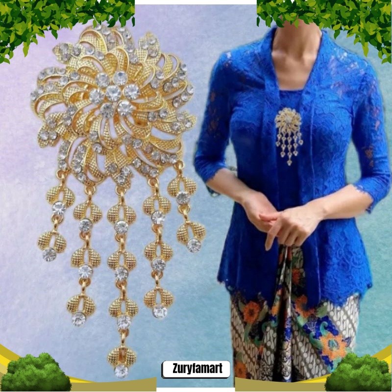 Bros Kebaya Mewah Pengantin Kirana/Bros Kutu Baru Mewah Adat Tradisional Jawa Pakaian Adat ASA Gacor