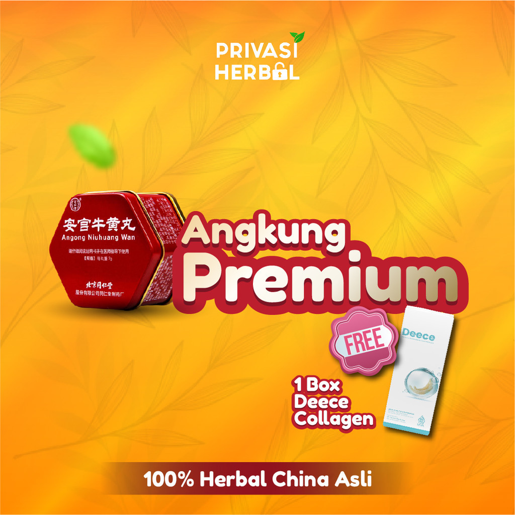 ANGKUNG PREMIUM ORIGINAL CINA Obat Stroke Herbal Cina Angong Niuhuang Wan Angkung Obat Stroke Herbal