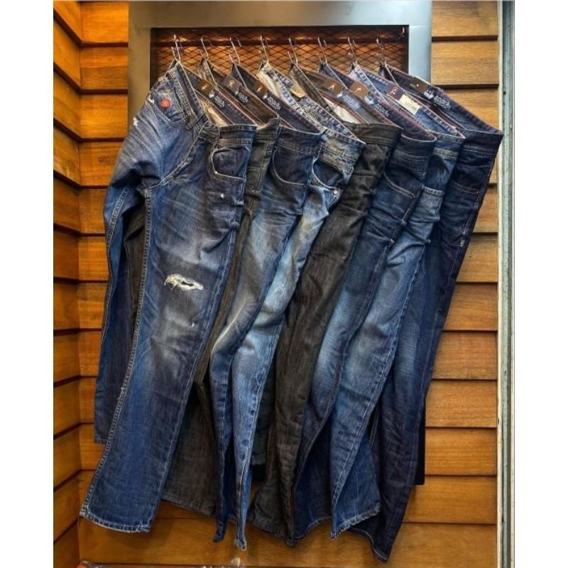 ( BIG SALE ) lecaso jeans official // celana jeans lecaso premium // jeans panjang model sobek origi