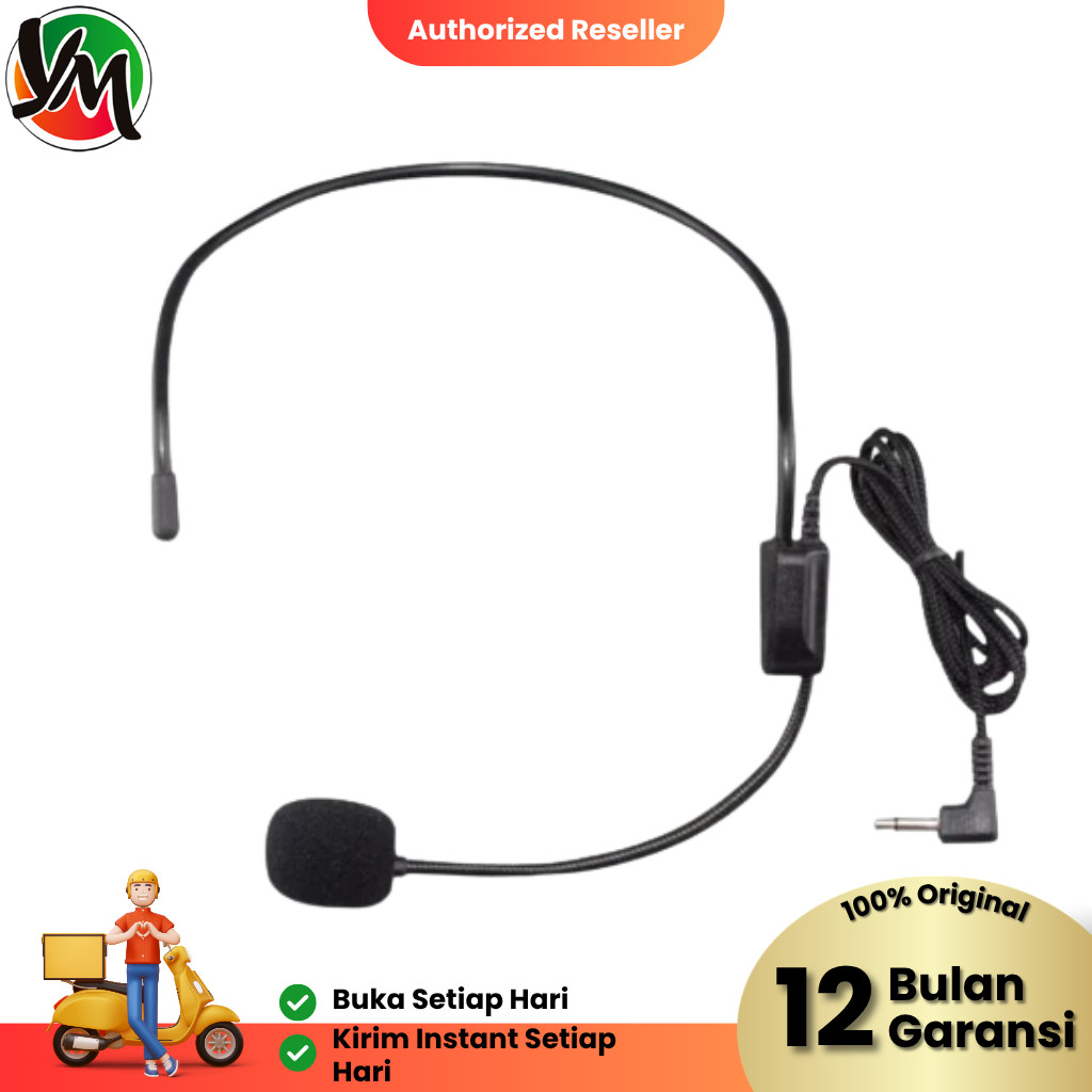 Clip On Bando Mic Microphone Kabel Headset Microphone Bando