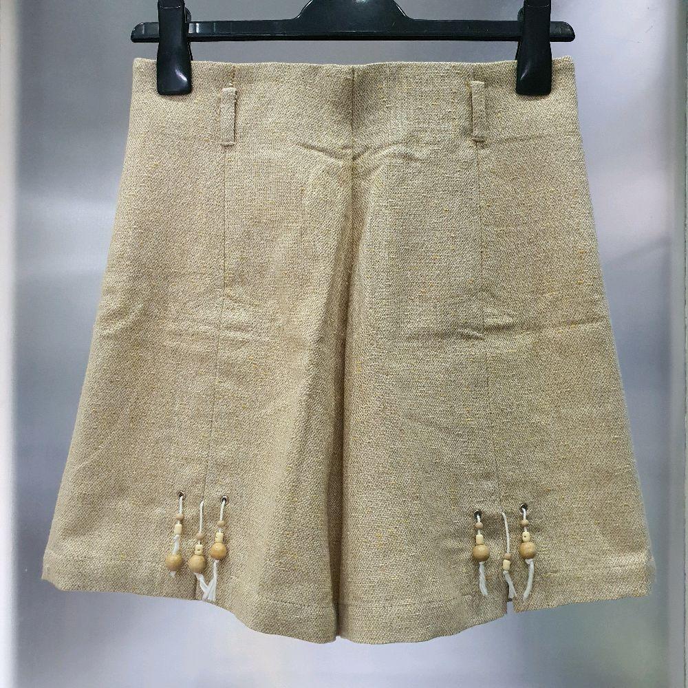 AK celana pendek wanita fored krem second preloved prelove bawahan cewek casual Shorts Santai Linen