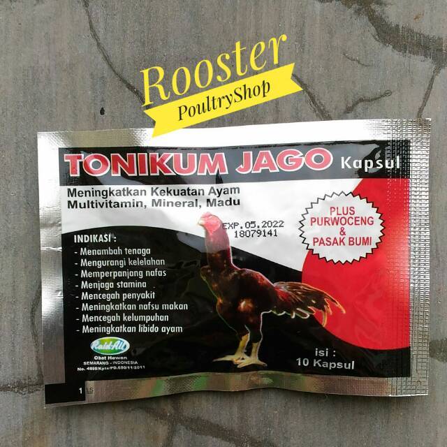 Vitamin Ayam Jago TONIKUM JAGO isi 10 kapsul